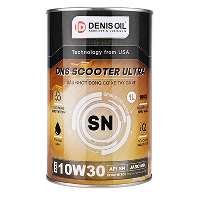 DẦU NHỚT ĐỘNG CƠ XE TAY GA 4 THÌ DNS SCOOTER 10W30 ( 1 LÍT ) SEMI-SYNTHETIC DẦU NHỚT ĐỘNG CƠ XE TAY GA 4 THÌ DNS SCOOTER 10W30 ( 1 LÍT ) SEMI-SYNTHETIC