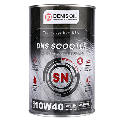 DẦU NHỚT ĐỘNG CƠ XE TAY GA 4 THÌ DNS SCOOTER 10W40 ( 1 LÍT ) SEMI-SYNTHETIC DẦU NHỚT ĐỘNG CƠ XE TAY GA 4 THÌ DNS SCOOTER 10W40 ( 1 LÍT ) SEMI-SYNTHETIC